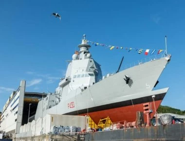 Ιταλία: Καθελκύστηκε η πρώτη φρεγάτα κλάσης Paolo Thaon di Revel